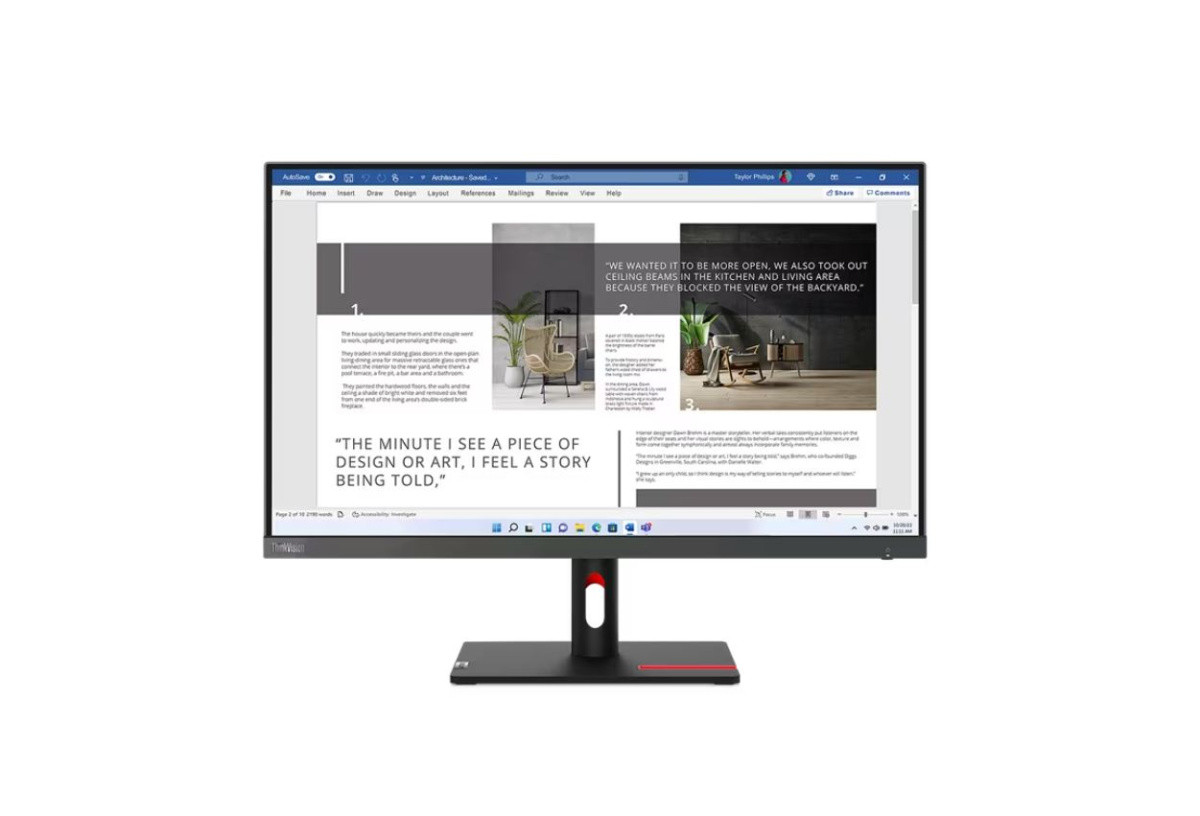Monitor Lenovo ThinkVision S27i-30/ 27" (1920x1080)/ 100Hz/ Tilt Stand/ Storm Grey/ 2x HDMI® 1.4, 1x