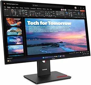 Monitor ThinkVision T27QD-40 Monitor/ 27" QHD WLED/ 120Hz/ Tilt, Swivel, Pivot, Height Adjust Stand/
